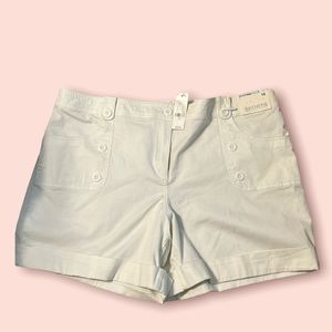 New York & Company mid rise shorts (18) white